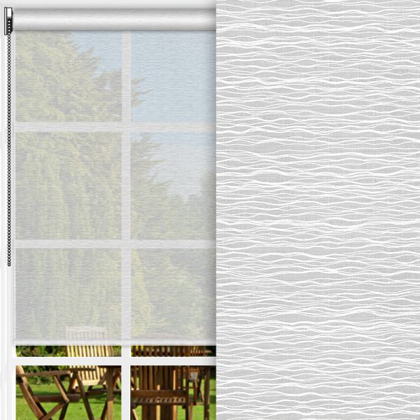 Rollo Onda, creme, transparent, abbürstbar