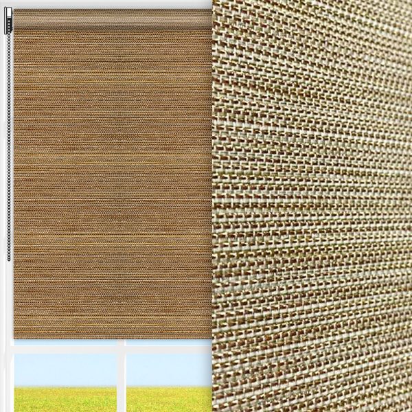 Rollo Moda, beige/gold, lichtdurchlässig & blickdicht, feucht abwischbar, gold glänzend