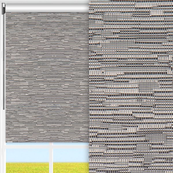 Rollo Maison, grau, komplett verdunkelnd, feucht abwischbar