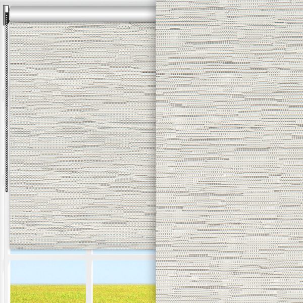 Rollo Maison, hellgrau, komplett verdunkelnd, feucht abwischbar