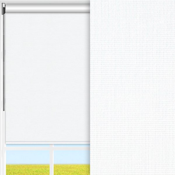 Rollo Prima, weiss, lichtdurchlässig & blickdicht, feucht abwischbar
