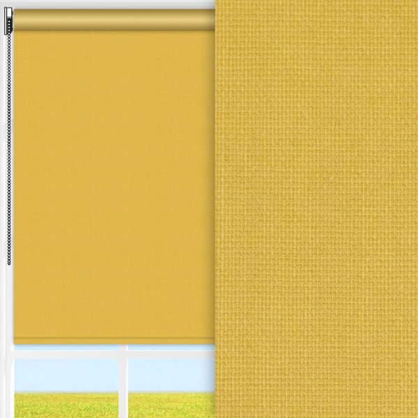Rollo Prima, senfgelb, lichtdurchlässig & blickdicht, feucht abwischbar