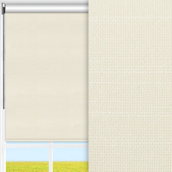 Rollo Prima Clara, creme, lichtdurchlässig & blickdicht, feucht abwischbar