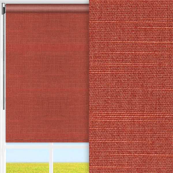 Rollo Prima Clara, rot, lichtdurchlässig & blickdicht, feucht abwischbar