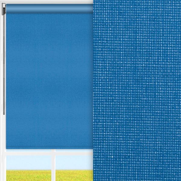 Rollo Prima Hot, blau, lichtdurchlässig & blickdicht, feucht abwischbar