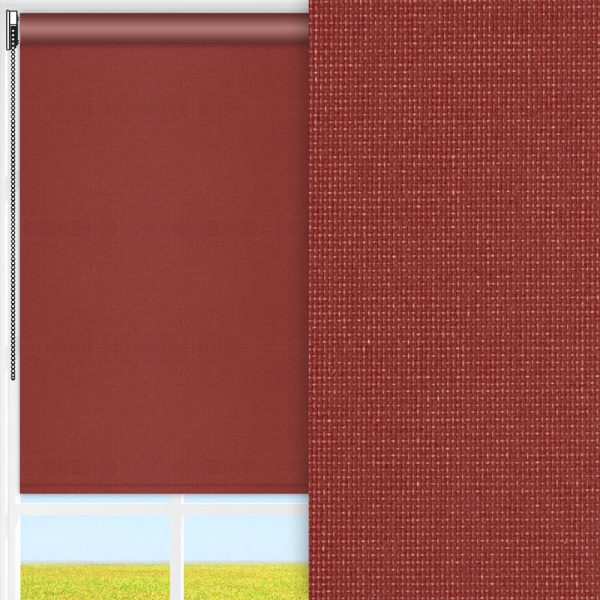 Rollo Prima Hot, rot, lichtdurchlässig & blickdicht, feucht abwischbar