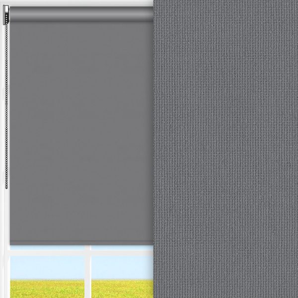 Rollo Prima Hot, dunkelgrau, lichtdurchlässig & blickdicht, feucht abwischbar
