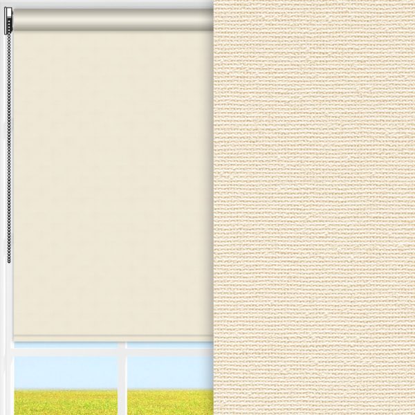 Rollo Prima Hot, creme, lichtdurchlässig & blickdicht, feucht abwischbar