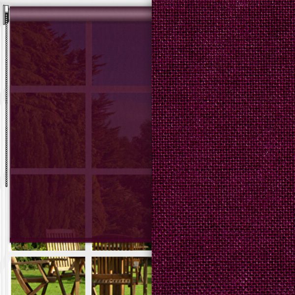 Rollo Prima Royal, violett, transparent, feucht abwischbar