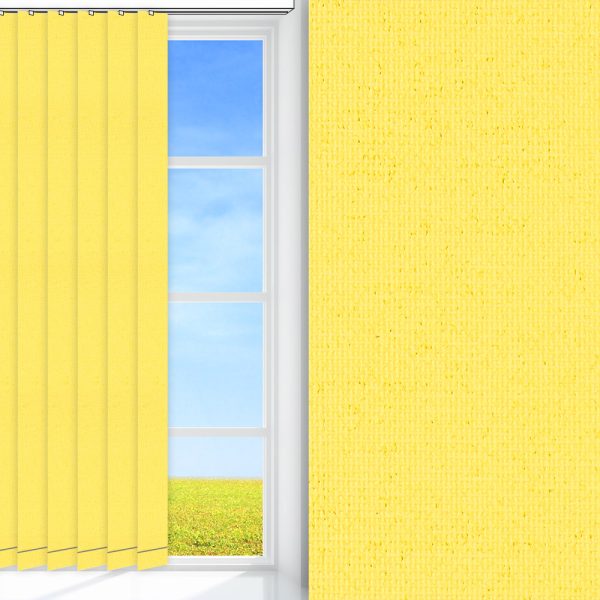 Lamellenvorhang Sicuro, gelb, komplett verdunkelnd, feucht abwischbar