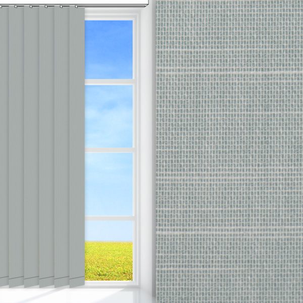 Lamellenvorhang / Vertikalanlage Prima Clara, mint, lichtdurchlässig & blickdicht, feucht abwischbar