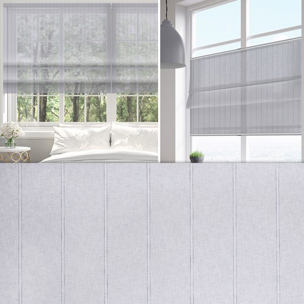 Raffrollo Prima Bella, Grau, halbtransparent