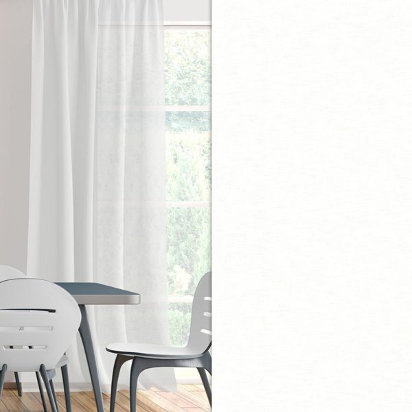 Gardine Prima, Weiss, halbtransparent