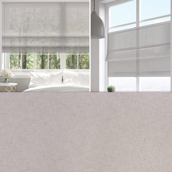 Raffrollo Prima, Grau, halbtransparent