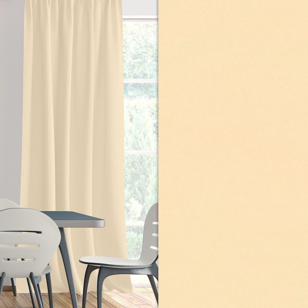 Vorhang Obskura, Creme, abdunkelnd