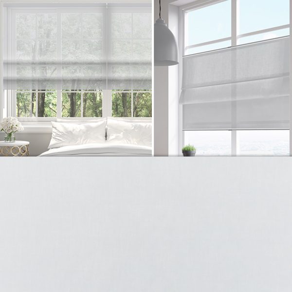 Raffrollo Bella, Grau, halbtransparent, schwer entflammbar